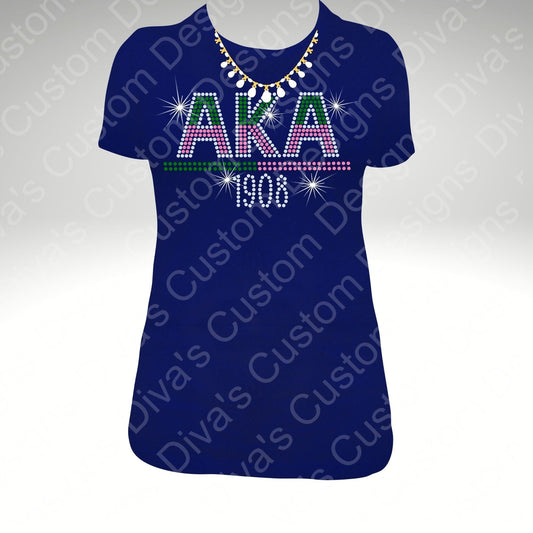 AKA Sorority Digital Rhinestone Download SVG PGN Cricut & Silhouette svg file ss10 Rhinestones Cut File Religion Cut File