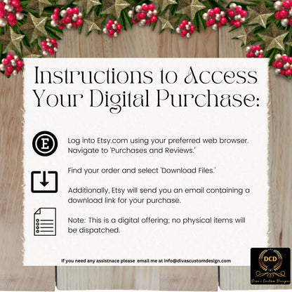 African American Santa Gift Tag, Digital Download, High-Quality PNG, PDF Files| Commercial & Personal Use | Printable Christmas Gift Tags