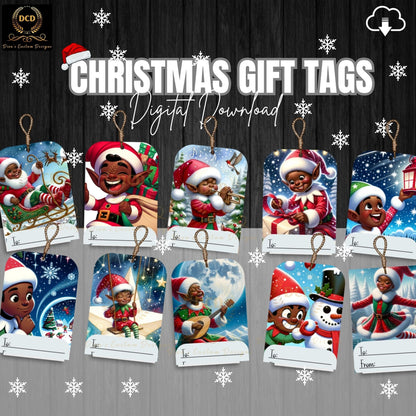 Christmas gift tags printable, digital download with personal and small business license. Last-minute preparations Instant download High-quality files Festive designs Holiday wrapping DIY crafts Creative ideas Personal use Small business license
