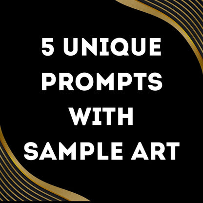 Melanin Woman 1 DALLE3 Prompt Guide | 6 Images | 6 Prompts | Includes a ChatGPT Prompt to Help Your Created Unlimited Prompts | MidJourney