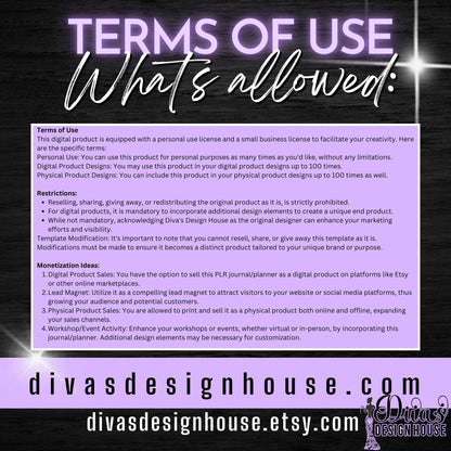 DFY Journal | Includes a Small Business Commercial Use License| Canva Template| Done For Your Journal| Clipart| Limited Quality|