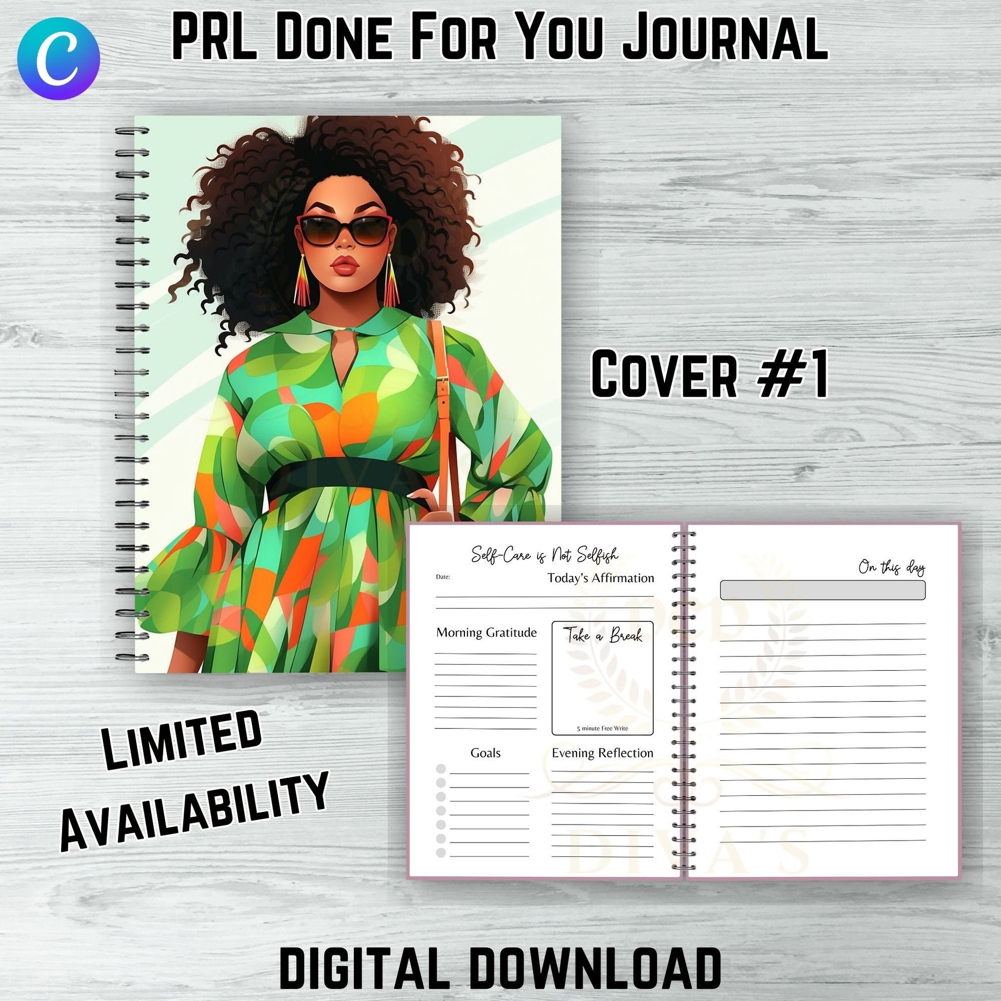 DFY Journal | Includes a Small Business Commercial Use License| Canva Template| Done For Your Journal| Clipart| Limited Quality|