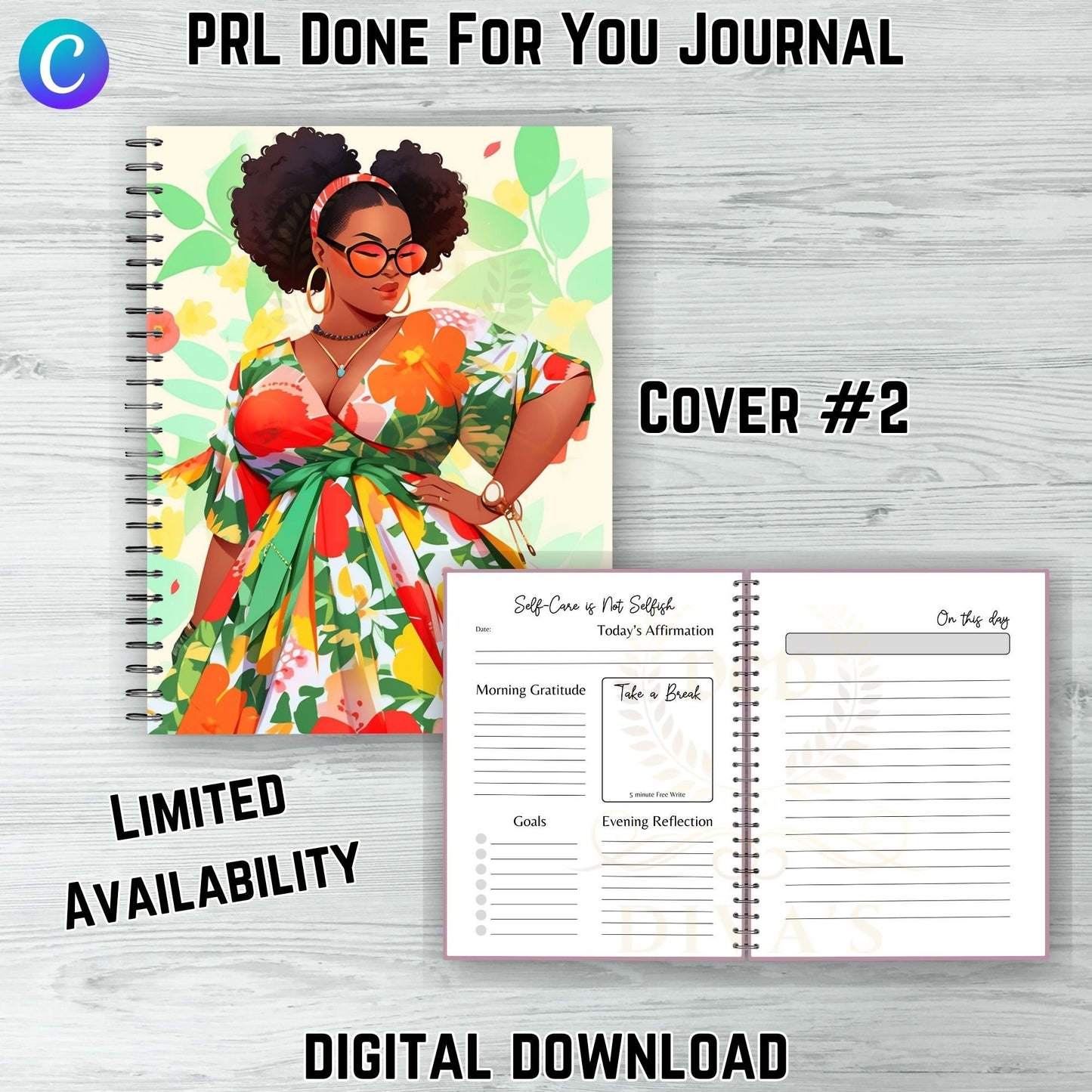 DFY Journal | Includes a Small Business Commercial Use License| Canva Template| Done For Your Journal| Clipart| Limited Quality|