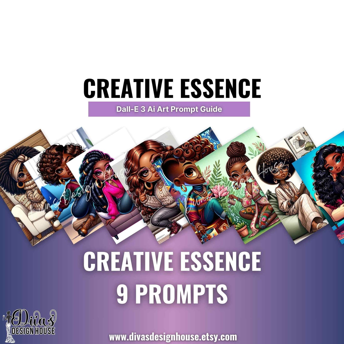 Creative Essence Art Prompt Guide| Includes a ChatGPT Prompt to Help Your Created Unlimited Prompts | Midjourney| Chat GPT Dalle3| PDF