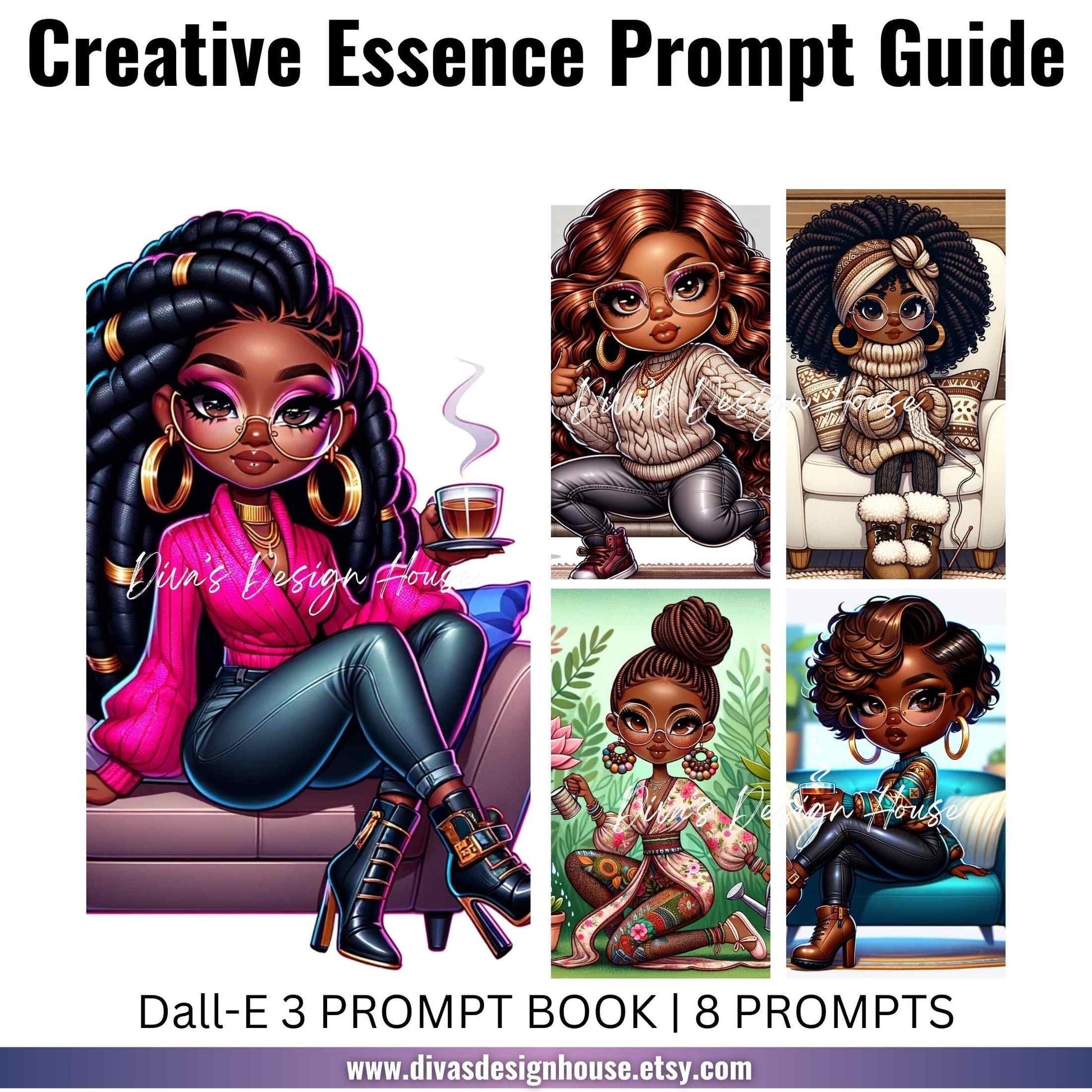Creative Essence Art Prompt Guide| Includes a ChatGPT Prompt to Help Your Created Unlimited Prompts | Midjourney| Chat GPT Dalle3| PDF