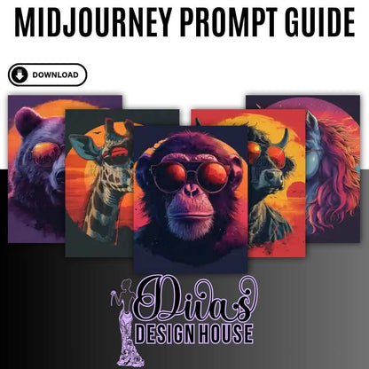 Cool Animal T-Shirt Art Prompt Guide | 9 Images | 9 Prompts | Includes 5 Witty Slogans Ideas | Midjourney| Ai Prompt| ChatGpt Prompt
